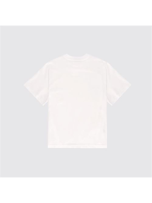 T-SHIRT IN COTONE CORNELYT-shirt da bambino/a firmata Laneus, realizzata in morbido jersey di puro cotone. La silhouette regular presenta maniche corte, girocollo a costine e una raffinata scritta Laneus ricamata sul petto in corsivo con punto catenella Cornely.100% COTONE LANEUS KIDS | F5LKJUTH087002/920